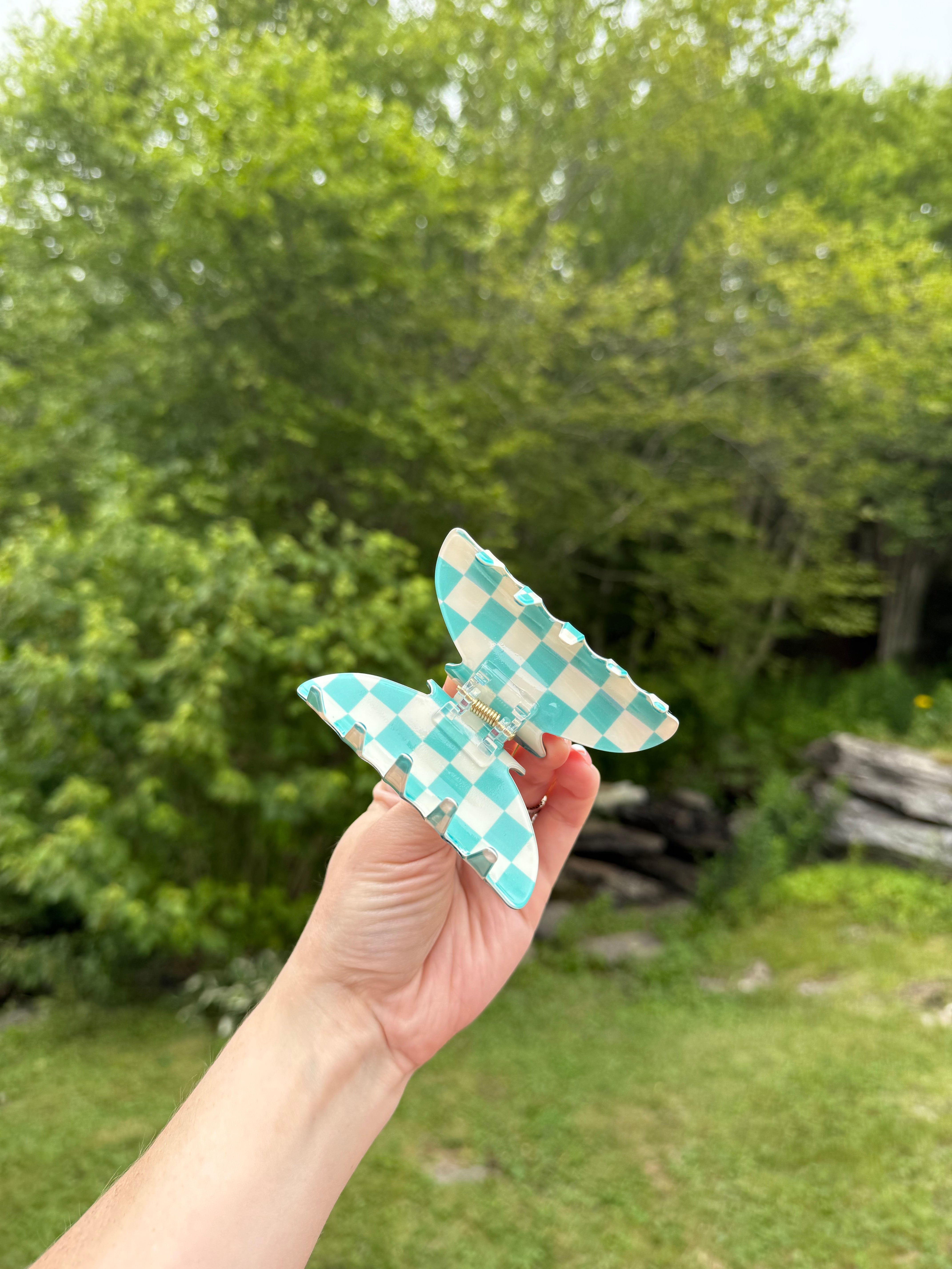 Checker Claw Clips🏁