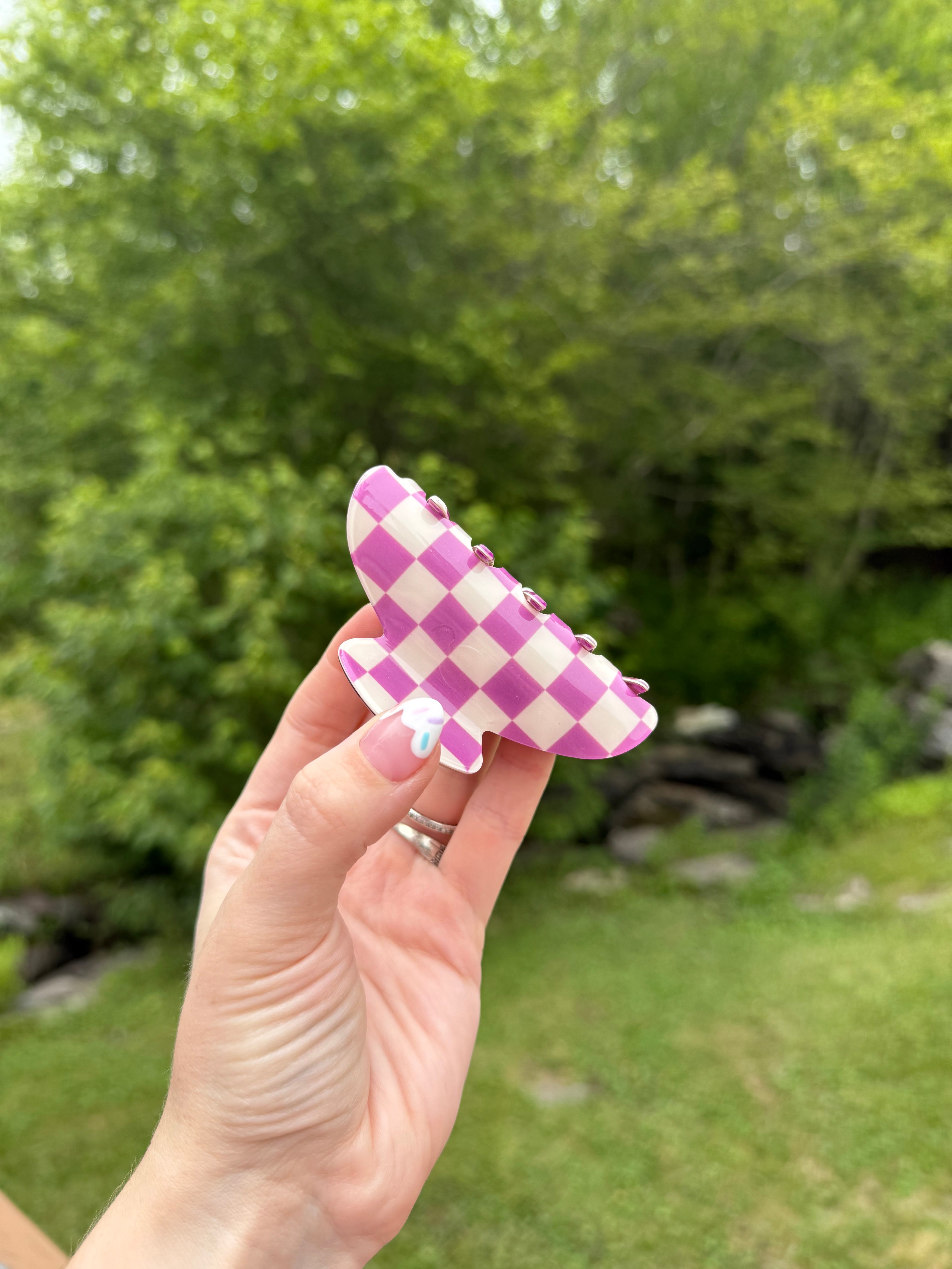 Checker Claw Clips🏁